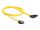 Delock SATA 6 Gb/s Kabel gerade auf rechts gewinkelt 50 cm gelb