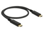 Delock USB 2.0 Kabel Type-C zu Type-C 0,5 m PD 5 A E-Marker