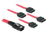 Delock Kabel Mini SAS SFF-8087 > 4 x SATA 7 Pin 1 m