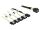 Delock Kabel Mini SAS SFF-8643 > 4 x SATA 7 Pin + Sideband 0,5 m Metall