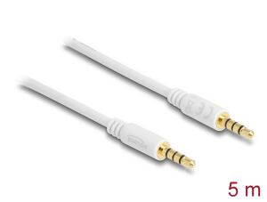 Delock Kabel Klinke 3,5 mm 4 Pin Stecker > Stecker 5 m