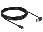 Delock Kabel EASY-USB 2.0 Typ-A Stecker gewinkelt oben / unten > USB 2.0 Typ Micro-B Stecker 5 m