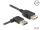 Delock Verlängerungskabel EASY-USB 2.0 Typ-A Stecker gewinkelt links / rechts > USB 2.0 Typ-A Buchse 3 m