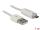 Delock Daten- und Ladekabel USB 2.0-A Stecker > Micro USB-B Stecker mit Leuchtanzeige weiß