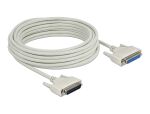 Delock Serielles Kabel D-Sub 25 Stecker zu Buchse 10 m