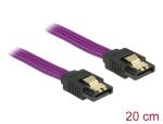 Delock SATA 6 Gb/s Kabel 20 cm violett