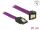 Delock SATA 6 Gb/s Kabel gerade auf unten gewinkelt 20 cm violett
