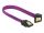 Delock SATA 6 Gb/s Kabel gerade auf unten gewinkelt 20 cm violett