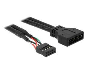 Delock Kabel USB 2.0 Pin Header Buchse > USB 3.0 Pin Header Stecker 60 cm