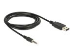 Delock Konverter USB 2.0 Typ-A Stecker zu Seriell TTL 3,5 mm 4 Pin Klinke 1,8 m (5 V)