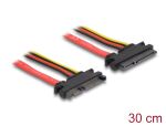 Delock Verlängerungskabel SATA 6 Gb/s 22 Pin Stecker > SATA 22 Pin Buchse (5 V + 12 V) 30 cm