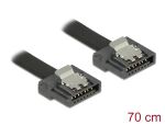 Delock SATA 6 Gb/s Kabel 70 cm schwarz FLEXI