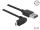 Delock Kabel EASY-USB 2.0 Typ-A Stecker > EASY-USB 2.0 Typ Micro-B Stecker gewinkelt oben / unten 2 m schwarz