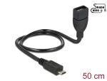 Delock Kabel USB 2.0 Micro-B Stecker > USB 2.0 Typ-A...