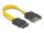 Delock SATA 6 Gb/s Verlängerungskabel 10 cm gelb