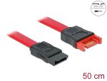 Delock SATA 6 Gb/s Verlängerungskabel 50 cm rot