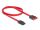 Delock SATA 6 Gb/s Verlängerungskabel 50 cm rot