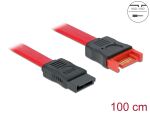 Delock SATA 6 Gb/s Verlängerungskabel 100 cm rot