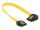 Delock SATA 6 Gb/s Kabel gerade auf links gewinkelt 20 cm gelb