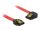 Delock SATA 6 Gb/s Kabel gerade auf links gewinkelt 20 cm rot