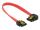 Delock SATA 6 Gb/s Kabel gerade auf links gewinkelt 20 cm rot