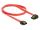 Delock SATA 6 Gb/s Kabel gerade auf links gewinkelt 50 cm rot