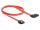 Delock SATA 6 Gb/s Kabel gerade auf rechts gewinkelt 50 cm rot
