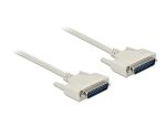 Delock Serielles Kabel D-Sub 25 Stecker zu Stecker 1 m