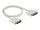 Delock Serielles Kabel D-Sub 25 Stecker zu Stecker 1 m