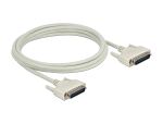 Delock Serielles Kabel D-Sub 25 Stecker zu Stecker 3 m