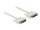 Delock Serielles Kabel D-Sub 25 Stecker zu Stecker 3 m