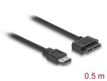 Delock Kabel eSATAp > Slimline SATA13 Pin 0,5 m