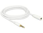 Delock Verlängerungskabel Audio Klinke 3,5 mm Stecker / Buchse 4 Pin 3 m