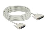 Delock Serielles Kabel D-Sub 25 Stecker zu Stecker 10 m