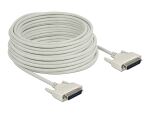 Delock Serielles Kabel D-Sub 25 Stecker zu Stecker 20 m