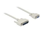 Delock Serielles Kabel D-Sub 25 Stecker zu D-Sub 9 Buchse 1 m