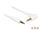 Delock Kabel Klinke 3,5 mm 4 Pin Stecker > Stecker gewinkelt 0,5 m weiß