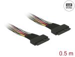 Delock Kabel U.2 SFF-8639 Buchse > U.2 SFF-8639 Buchse 50 cm