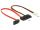 Delock Kabel SATA 6 Gb/s 7 Pin Buchse + Floppy 4 Pin Strom Buchse (5 V + 12 V) > SATA 22 Pin Buchse gerade 30 cm
