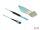 Delock LWL Kabel MPO Buchse zu 6 x LC Duplex Stecker, Multimode OM3, 50/125 µm, 2 m