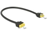 Delock Verlängerungskabel SATA 6 Gb/s Buchse > SATA Stecker Pin 8 Power mit Einrastfunktion 30 cm