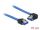 Delock Kabel SATA 6 Gb/s Buchse gerade > SATA Buchse links gewinkelt 70 cm blau mit Goldclips