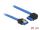 Delock Kabel SATA 6 Gb/s Buchse gerade > SATA Buchse rechts gewinkelt 20 cm blau mit Goldclips