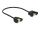 Delock Kabel USB 2.0 Typ-B Buchse zum Einbau > USB 2.0 Typ-A Buchse zum Einbau 25 cm