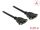 Delock Kabel DisplayPort 1.2 Buchse > DisplayPort Buchse zum Einbau 4K 60 Hz 0,25 m