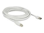 Delock Kabel EASY-USB 2.0 Typ-A Stecker > USB 2.0 Typ-B Stecker 5 m weiß