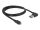 Delock Kabel EASY-USB 2.0 Typ-A Stecker gewinkelt links / rechts > EASY-USB 2.0 Typ Micro-B Stecker schwarz 1 m