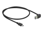 Delock Kabel EASY-USB 2.0 Typ-A Stecker gewinkelt oben / unten > USB 2.0 Typ Mini-B Stecker 0,5 m