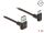 Delock EASY-USB 2.0 Kabel Typ-A Stecker zu USB Type-C™ Stecker gewinkelt oben / unten 1 m schwarz