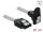 Delock SATA 6 Gb/s Kabel gerade auf unten gewinkelt 20 cm transparent